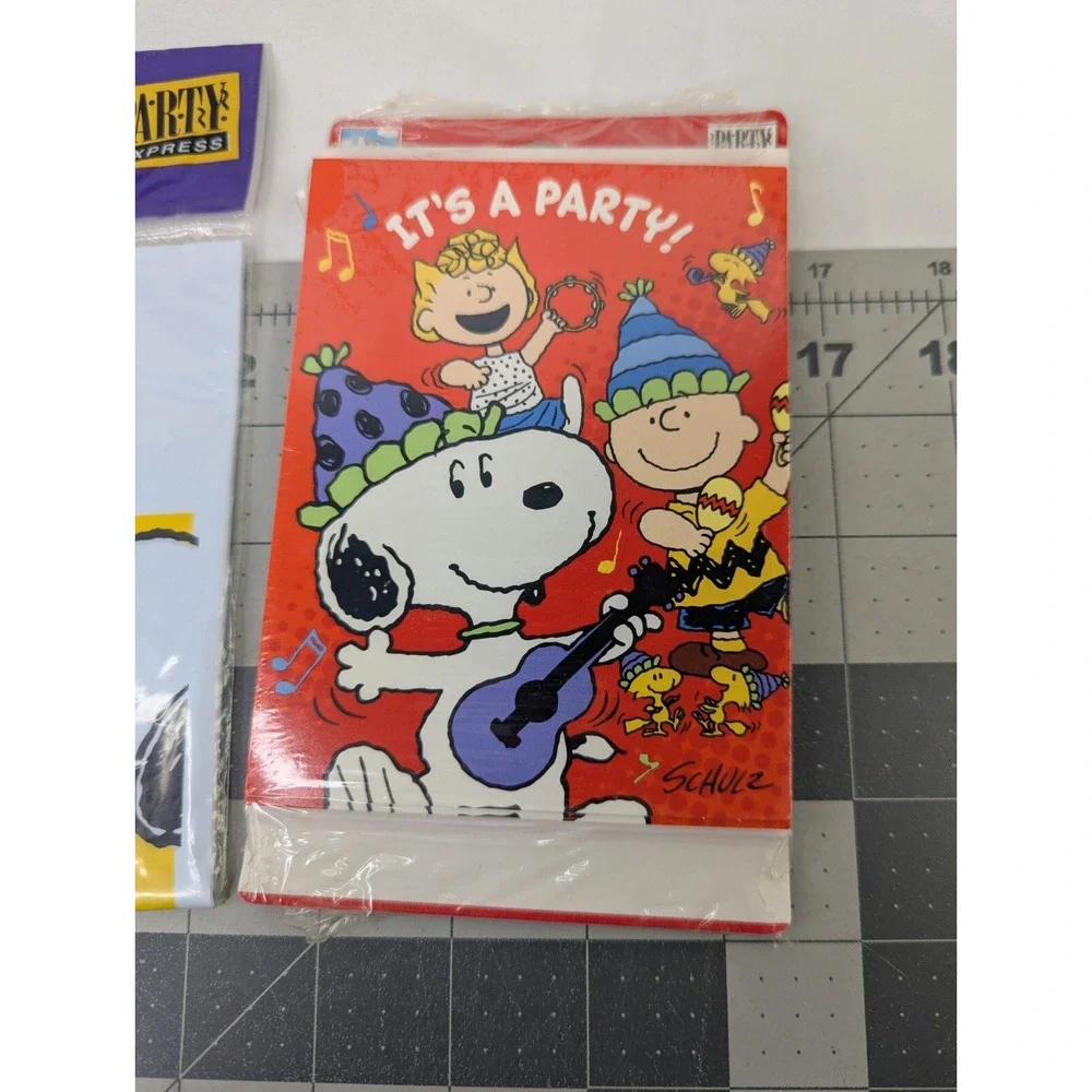 Peanuts Snoopy Party Invitations‎ Treat Sacks Lot